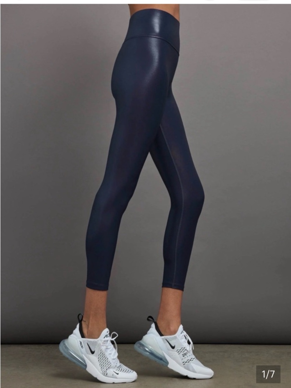 Carbon38 high rise 7/8 Tight Takara shine navy XS $113